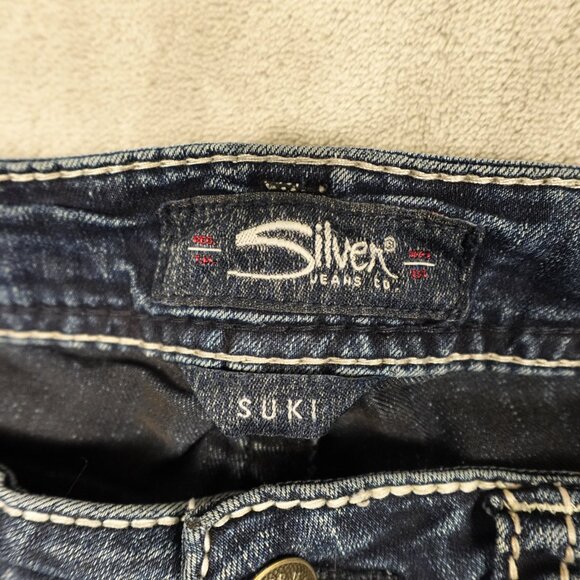 Silver jeans Suki high boot women's 27 blue denim - Picture 3 of 12